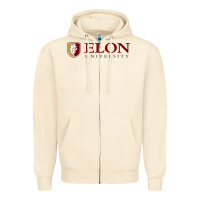 Sandshell ELON UNIVERSITY Zipper Hoodie - linhVisuals