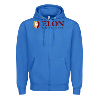 True Royal ELON UNIVERSITY Zipper Hoodie - linhVisuals