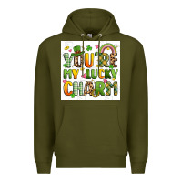 Army Green you're my lucky charm artiststas filigran Premium Hoodie - Artiststas