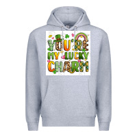 Heather Grey you're my lucky charm artiststas filigran Premium Hoodie - Artiststas