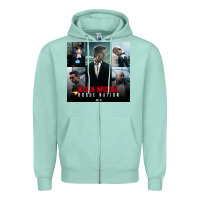 Seafoam Mission Impossible Zipper Hoodie - linhVisuals