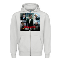 Dove Grey Mission Impossible Zipper Hoodie - linhVisuals