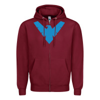 Burgundy nightwing Zipper Hoodie - linhVisuals