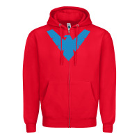 Red nightwing Zipper Hoodie - linhVisuals