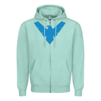 Seafoam nightwing Zipper Hoodie - linhVisuals