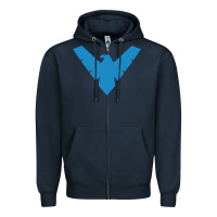 Navy nightwing Zipper Hoodie - linhVisuals