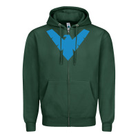Sports Green nightwing Zipper Hoodie - linhVisuals