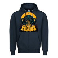 Navy PRIMUS Zipper Hoodie - linhVisuals