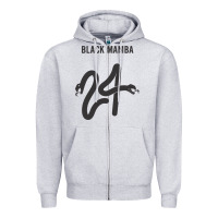 Heather Grey #black #mamba #24 Zipper Hoodie - linhVisuals