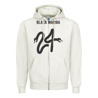 Oatmeal Heather #black #mamba #24 Zipper Hoodie - linhVisuals