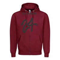 Burgundy #black #mamba #24 Zipper Hoodie - linhVisuals