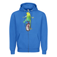 True Royal dat boi watercolor unicycle frog Zipper Hoodie - linhVisuals