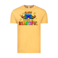 Vintage Mustard Gay Love Is Beautiful Pride Lgbtq Vintage Tee - BundleAndBundleShop