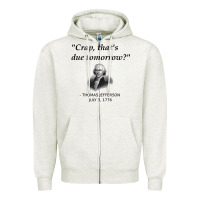 Oatmeal Heather funny thomas jefferson usa history teacher student gift t shirt Zipper Hoodie - linhVisuals