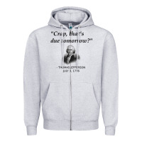 Heather Grey funny thomas jefferson usa history teacher student gift t shirt Zipper Hoodie - linhVisuals