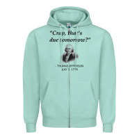 Seafoam funny thomas jefferson usa history teacher student gift t shirt Zipper Hoodie - linhVisuals