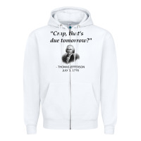 White funny thomas jefferson usa history teacher student gift t shirt Zipper Hoodie - linhVisuals