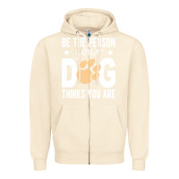 Sandshell be the person your dog thinks you are t  shirt be the person your dog Zipper Hoodie - linhVisuals