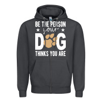 Smoke be the person your dog thinks you are t  shirt be the person your dog Zipper Hoodie - linhVisuals