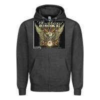 Charcoal Heather Blackberry Smoke Zipper Hoodie - linhVisuals