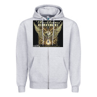 Heather Grey Blackberry Smoke Zipper Hoodie - linhVisuals