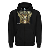 Black Blackberry Smoke Zipper Hoodie - linhVisuals
