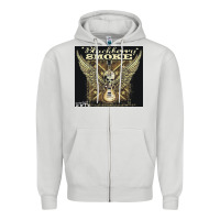 Dove Grey Blackberry Smoke Zipper Hoodie - linhVisuals