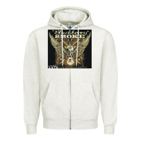 Oatmeal Heather Blackberry Smoke Zipper Hoodie - linhVisuals