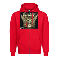 Red Blackberry Smoke Zipper Hoodie - linhVisuals