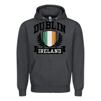 Smoke dublin ireland Zipper Hoodie - linhVisuals