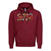 Burgundy senior 2023 western Zipper Hoodie - JahusDesignShop