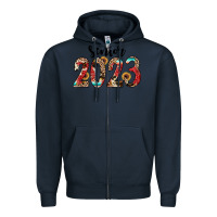 Navy senior 2023 western Zipper Hoodie - JahusDesignShop