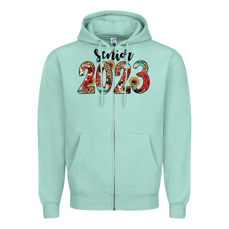 Senior 2023 Western Zipper Hoodie by JahusDesignShop | Teevron
