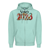 Seafoam senior 2023 western Zipper Hoodie - JahusDesignShop