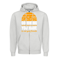 Dove Grey hiking t  shirt go hiking Zipper Hoodie - linhVisuals