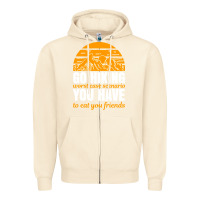 Sandshell hiking t  shirt go hiking Zipper Hoodie - linhVisuals