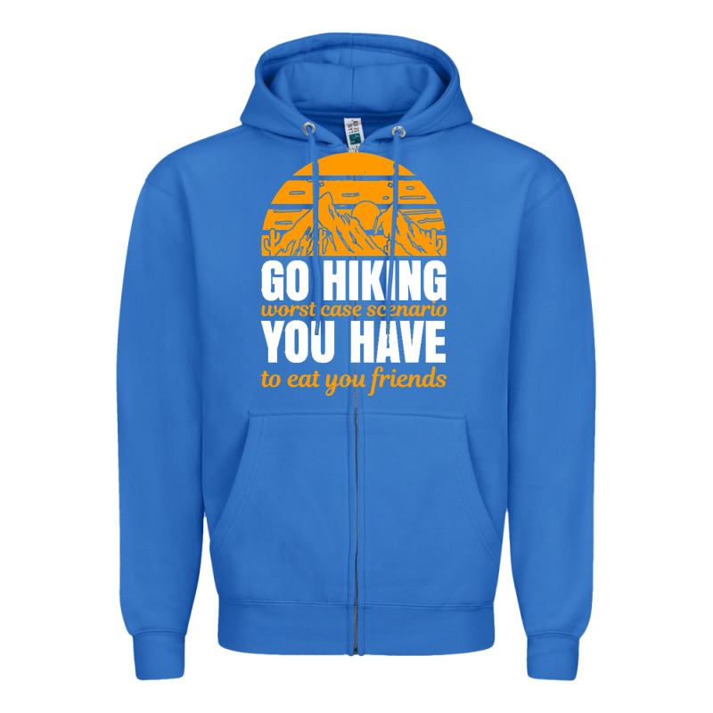 Hiking T  Shirt Go Hiking Zipper Hoodie by linhVisuals | Teevron