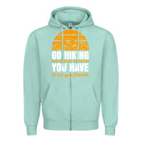 Seafoam hiking t  shirt go hiking Zipper Hoodie - linhVisuals