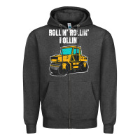 Charcoal Heather asphalt paver gift premium t shirt Zipper Hoodie - linhVisuals