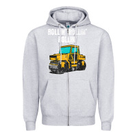Heather Grey asphalt paver gift premium t shirt Zipper Hoodie - linhVisuals