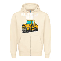 Sandshell asphalt paver gift premium t shirt Zipper Hoodie - linhVisuals