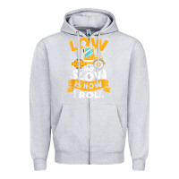 Heather Grey asphalt paving operator quote low and slow is how i roll t shirt Zipper Hoodie - linhVisuals