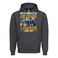 Smoke awesome trucker big rig semi trailer truck driver gift men tank top Zipper Hoodie - linhVisuals