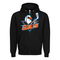 Black san diego gulls Zipper Hoodie - linhVisuals