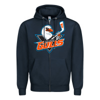 Navy san diego gulls Zipper Hoodie - linhVisuals