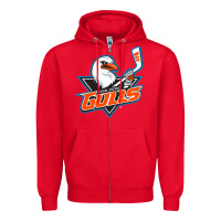 Red san diego gulls Zipper Hoodie - linhVisuals