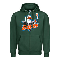 Sports Green san diego gulls Zipper Hoodie - linhVisuals