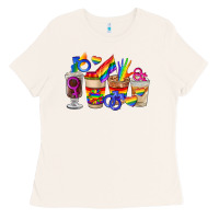 Bone lgbt coffee cups Ladies Tee - FaDigitalArtStudio