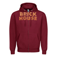 Burgundy brick house funny t shirt Zipper Hoodie - linhVisuals