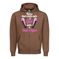 Chestnut barber shirts for women   funny hairdresser barber t shirt Zipper Hoodie - linhVisuals